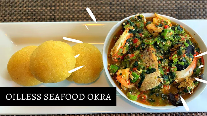 OILLESS SEAFOOD OKRA | HOW TO MAKE OIL FREE OKRA | FITFAM OKRA SOUP