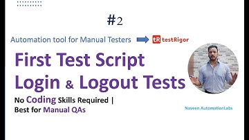 #2 - First Test Case with #TestRigor || Login & Logout Tests