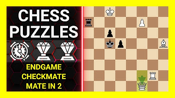 Chess Puzzles to Practice. Themes: Endgame, Checkmate, Mate in 2. Learn Chess