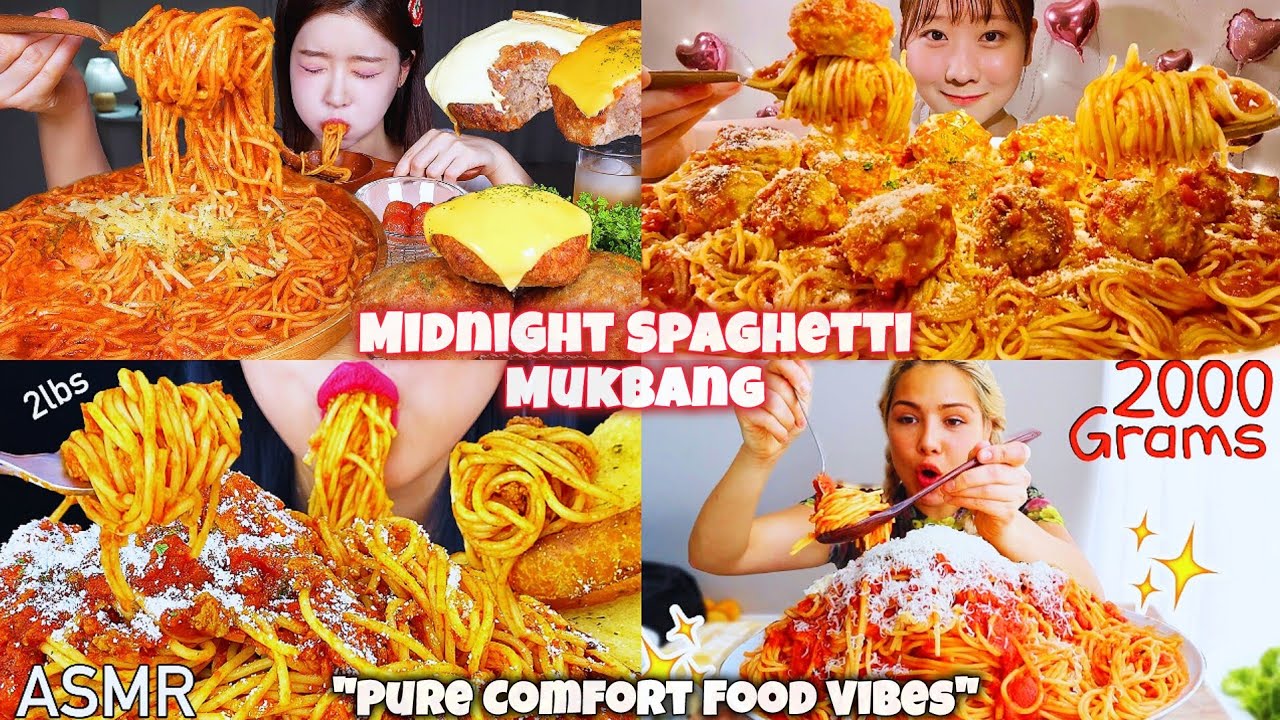 Loaded SPAGHETTI Mukbang|| Saucy, Cheese & Addictive || Satisfying Big Bites #asmr #mukbang #food