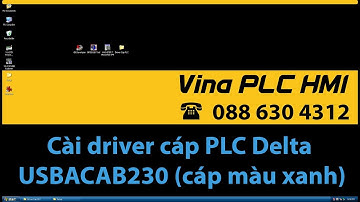 Cài driver cáp lập trình PLC Delta USBACAB230 AMSAMOTION (xanh)