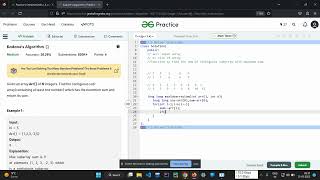Kadane's Algorithm GFG || Kadane's Algorithm