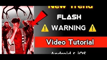 FLASH WARNING TUTORIAL I Tiktok New Trend Tutorial | Reels Viral Video Editing