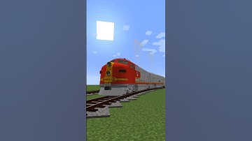 Minecraft IR F3A/B Santa Fe train passing | Streamliners | Teaser | #minecraft #immersiverailroading