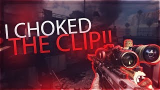 I CHOKED THE CLIP TWICE!!!!! (bo2 trickshotting)