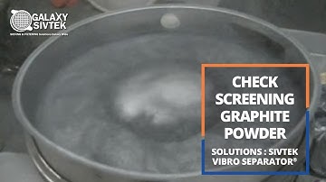 Graphite Powder Round Screening Separator