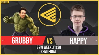 WC3 - [ORC] Grubby vs. Happy [RDM] - Semifinal - B2W Weekly Cup #30