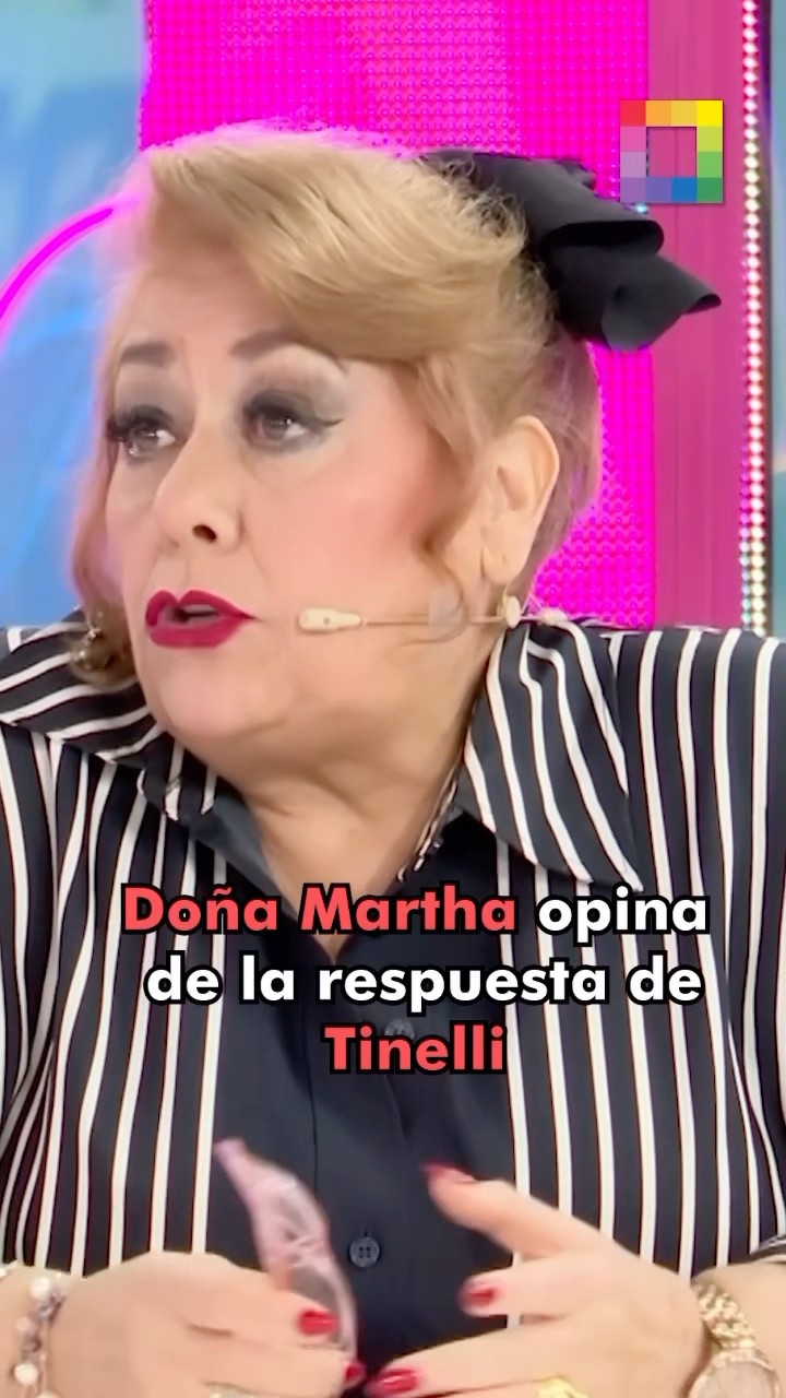 Doña Martha, opina de la respuesta de si volver a ser padre de Tinelli.#AmorYFuego  #Tinelli