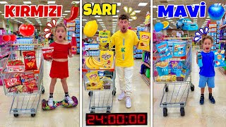 Tüm Gün Tek Renk Kirmizi Sari Mavi̇ Kuzey Eli̇f Ne Yapacaksiniz ??