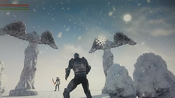 Snow and fire boss battle ! indie game dev