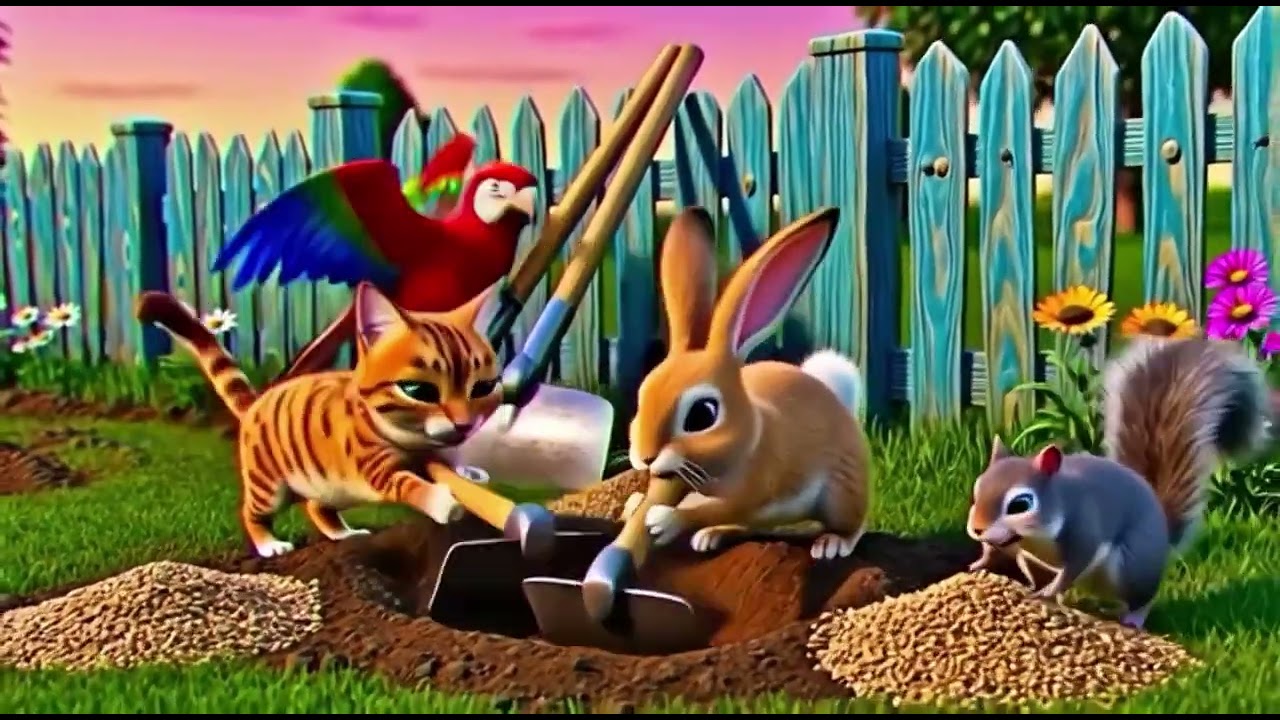 The Garden Rescue! Animated Animal Story for Kids About Sharing & Teamwork
