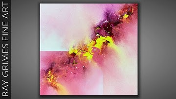 Easy Blending Techniques for Beginners / Step by Step Acrylics / Abstract Painting 459