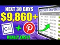 Fastest Way To Make Money On Pinterest | Earn $9,000+ Next 30 days (Pinterest Affiliate Marketing)