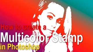 Photoshop Tutorial Create A Multicolor Stamp Effect