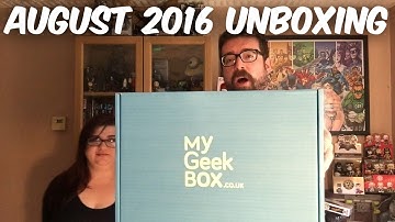 MY GEEK BOX | AUGUST 2016 | UNBOXING | POKEMON & MARVEL