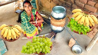 Grapes Banana Wine Making Wine Recipe Village Cooking Santali Recipe Desi Daru Making