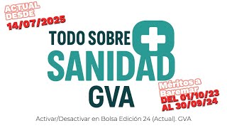 Activar/Dectivar en Bolsa de Sanidad Com. Valenciana Edición 24 (Actual)