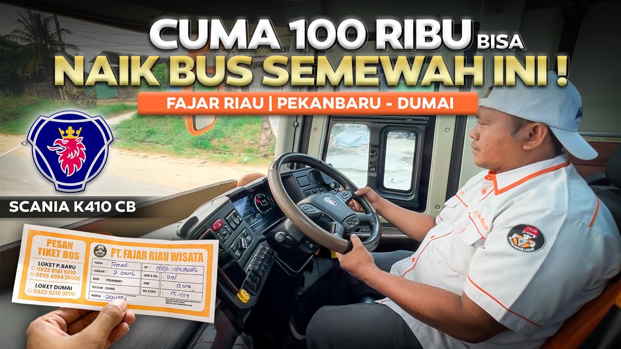 Cuma 100 Rb Bisa Naik Bus SEMEWAH ini ‼️ Pekanbaru - Dumai Naik Bus Fajar Riau Wisata.