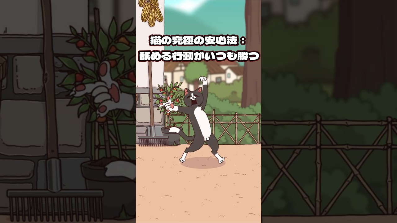 猫の究極の安心法：舐める行動がいつも勝つ