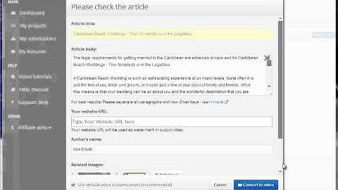 Article Video Robot demo