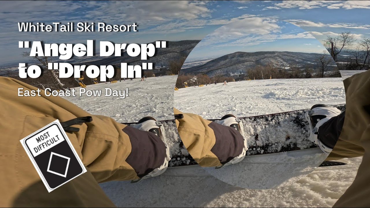 Whitetail Ski Resort Blue Bird Day - Trails: Angel Drop to Drop In - Black Diamond