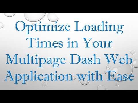 Optimize Loading Times