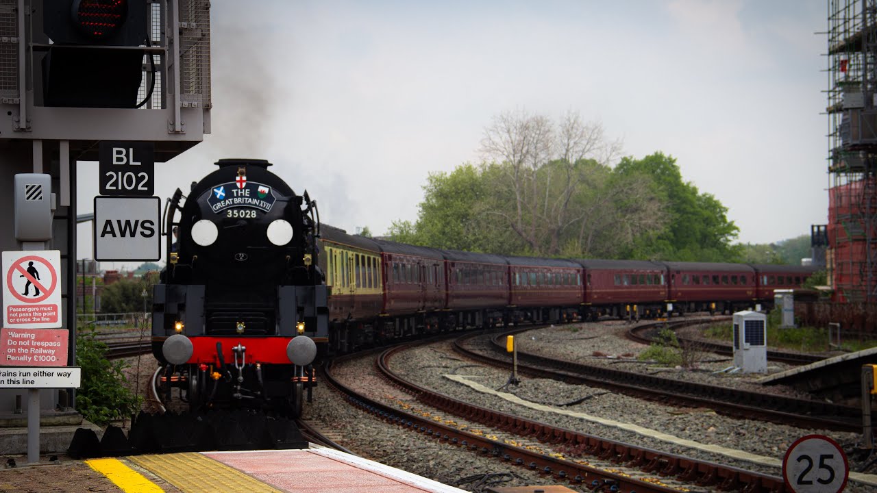 West of England and Wiltshire day trip and seeing 35028 Clan Line at Bristol temple meads