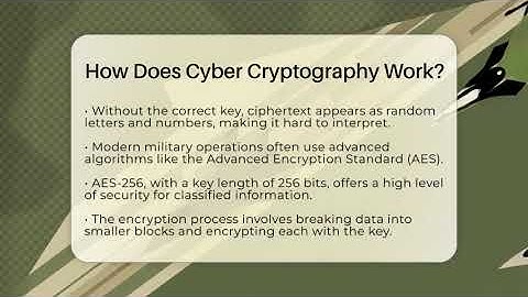 How Does Cyber Cryptography Work? - Tactical Warfare Experts