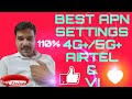 5G+/4G+ BEST APN SETTINGS| FOR AIRTEL, VI NETWORKS| #apn #viral #shorts #viralvideo #apnsetting #5g
