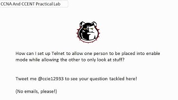 CCNA CCENT Twitter Video Boot Camp: Telnet