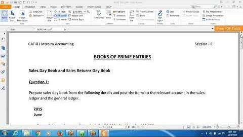 Lecture 11 | CAF 1 | Introduction to Accounting and Finance | ITA | ICAP