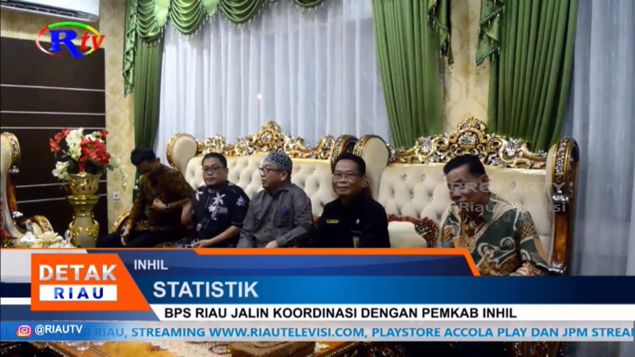 BPS RIAU JALIN KOORDINASI DENGAN PEMKAB INHIL - YouTube
