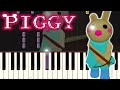 🎵 Piggy ROBLOX Bunny Soundtrack Song on PIANO