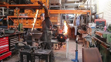 Forging a Witcher 3 wolf sword, part 1, forging the blade.