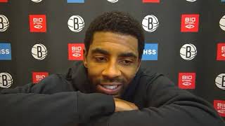 Kyrie Irving Reacts to James Harden Trade to Brooklyn \& Explains His Absence from the Nets