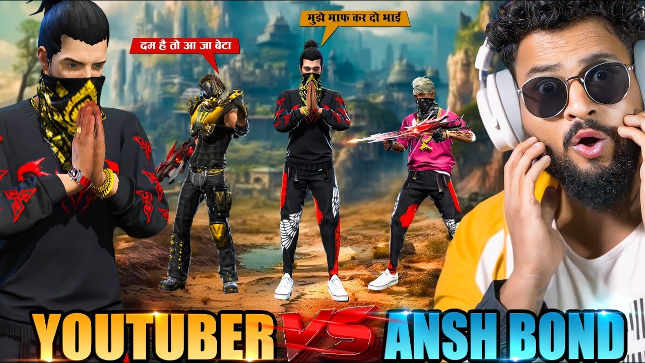 Biggest V Badge Streamer Vs Kala Kaluwa😱 Call Me Noob Ansh आजा 1 Vs 6 में!! 😤