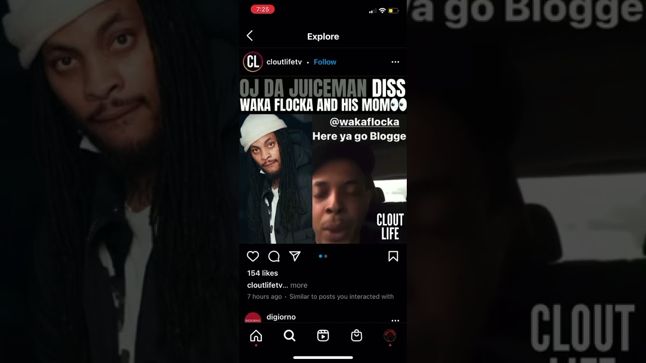 Oj da juiceman disses waka flocka flame