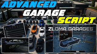 Advanced Garage Script |Garage Creator | Zloma Scripts | QBCore/ESX | FiveM Tutorial #256