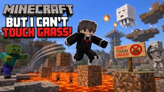 Minecraft but I can't touch grass.