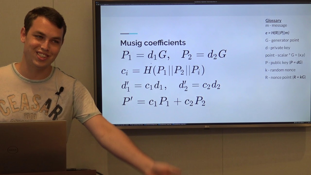 Introduction to MuSig - Bitcoin Optech Taproot and Schnorr Workshop (1.2)
