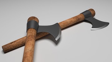 Axe modeling in Autodesk 3ds max part 4