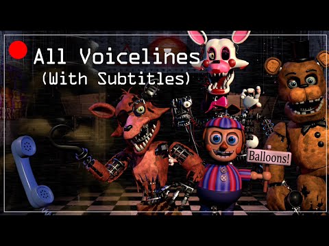 ALL ULTIMATE CUSTOM NIGHT (FNAF 7) ANIMATRONICS LINES SUBTITLED 