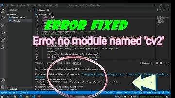Error Fixed No module named 