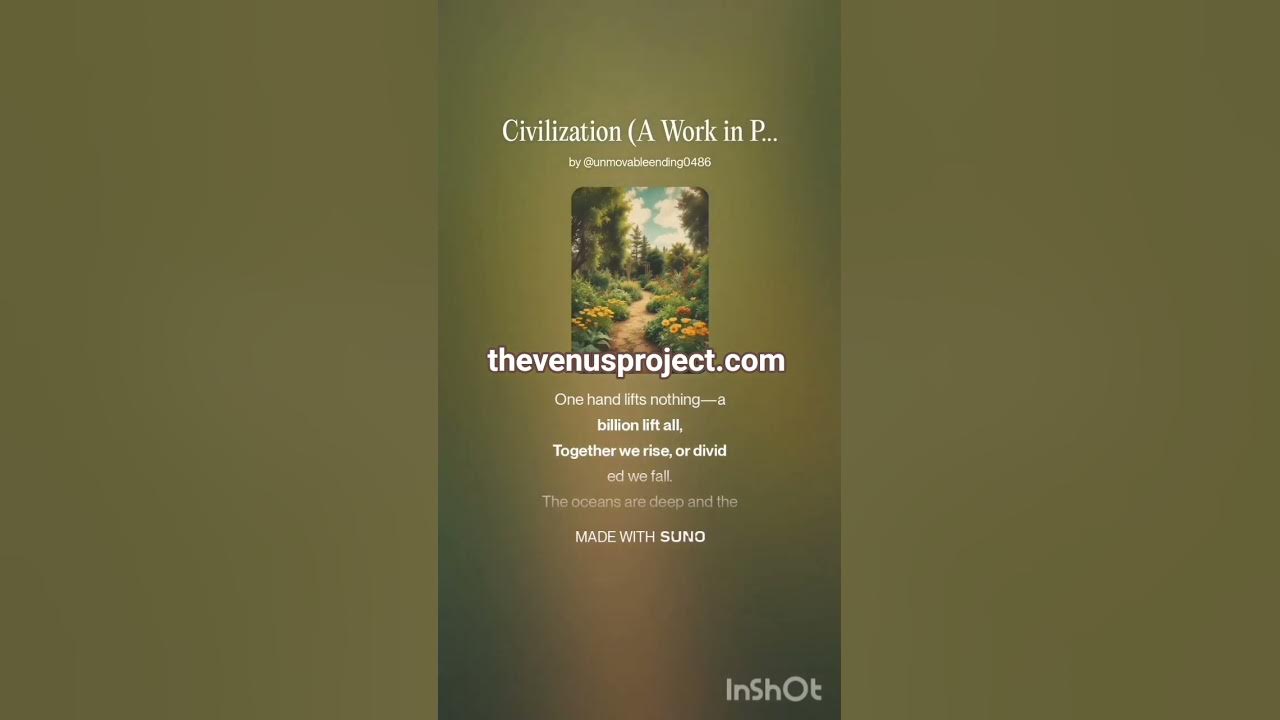 Civilization (A Work in Progress) - 1 - Short #AI #Song by #Suno #lyrics by #Deepseek #music #new Civilization (A Work in Progress) - 1 - Short #AI #Song by #Suno #lyrics by #Deepseek #music #new