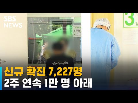 신규 확진 7,227명…2주 <strong>연속</strong> 1만 명 아래 / <strong>SBS</strong>