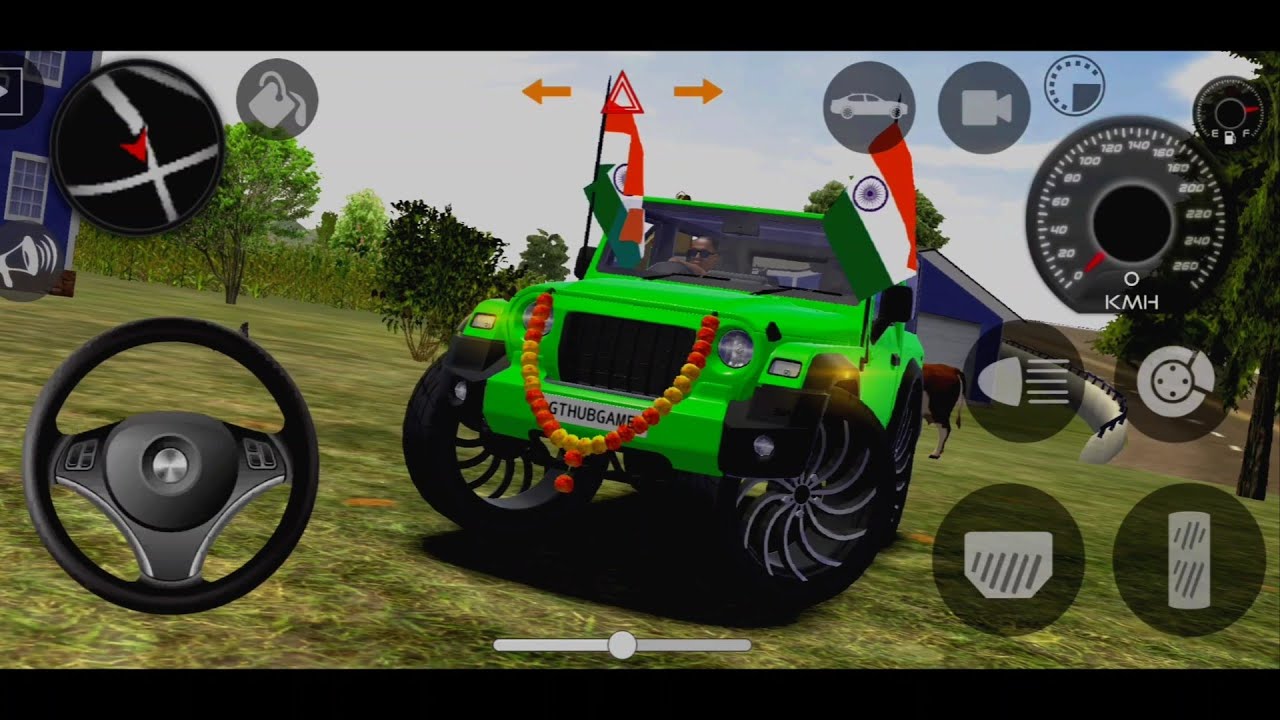 Modified Mahindra Thar😈Games:Indian Green Thar (Gadi Wala Games) Car Game Android Game - #2025