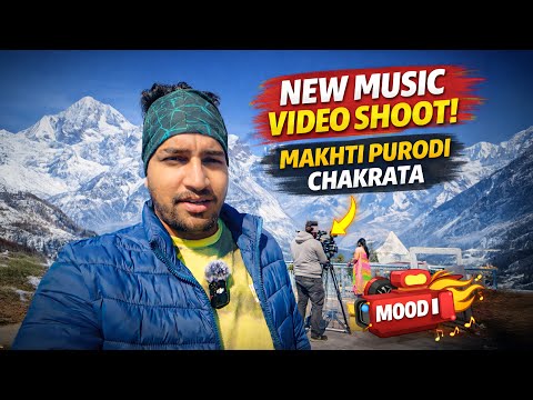 New Music Video Shooting 🎬 | Makhti Purodi Chakrata ❄️🏔️