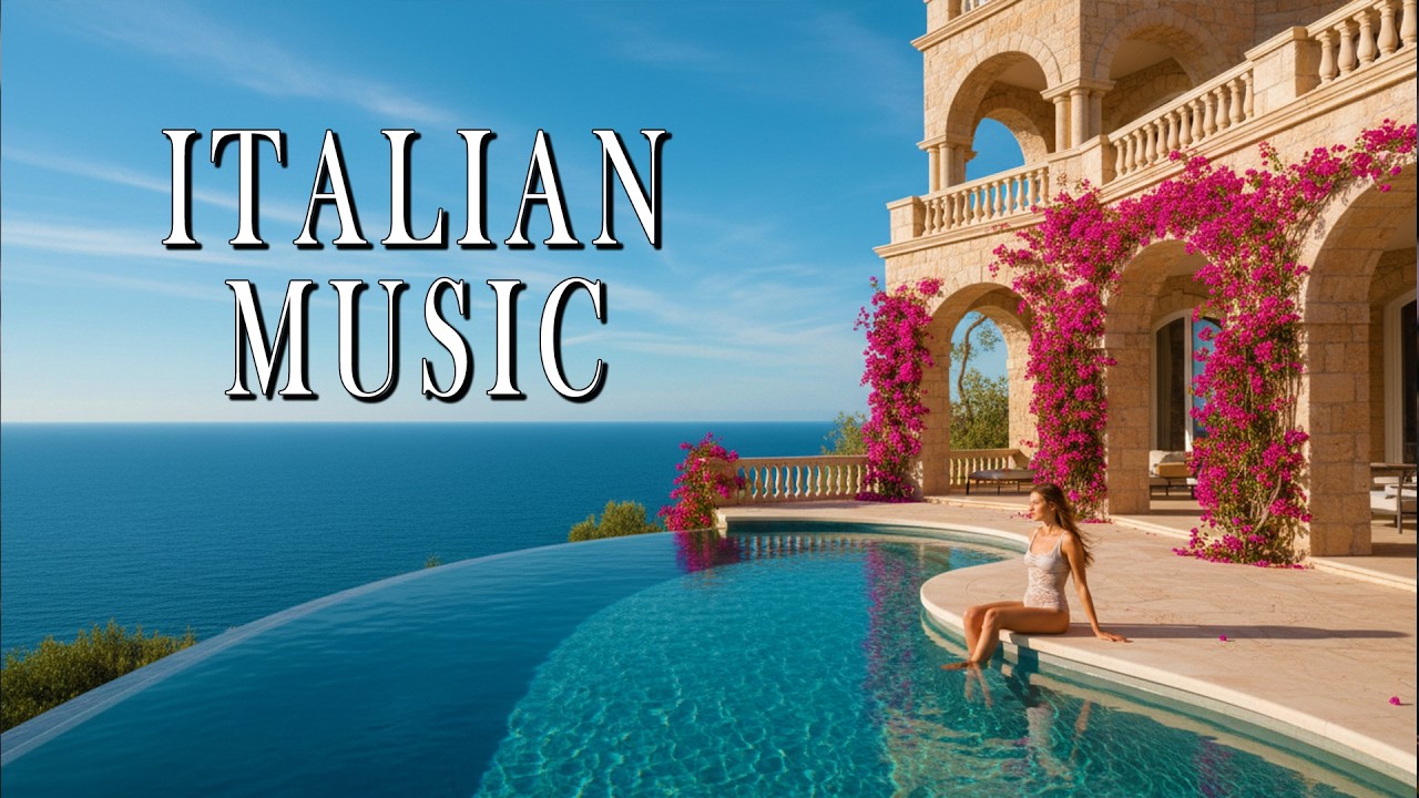 🇮🇹 Mediterranean Italian Music 4K 🌊 2+ Hours Amalfi Coast, Lake Como & Scenic Relaxation