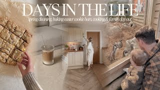 DAYS IN THE LIFE | spring cleaning, baking easter cookie bars, cooking & family day out