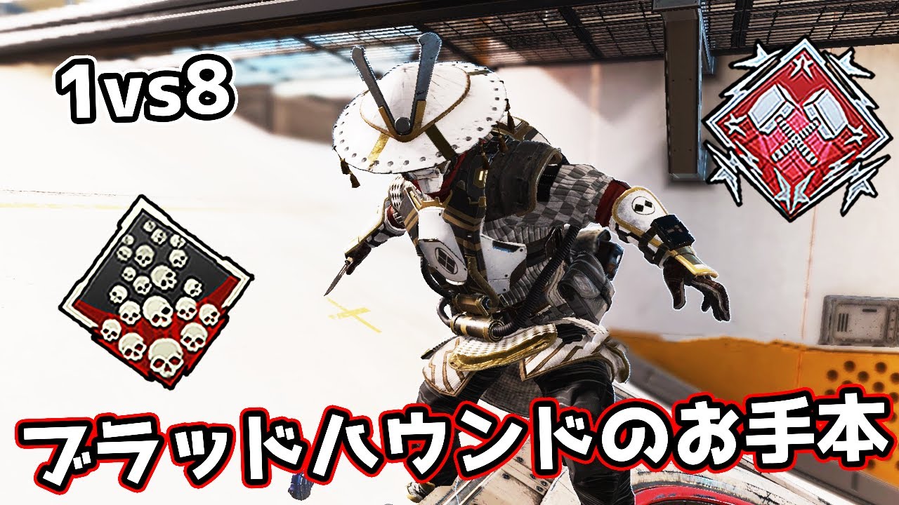 【1vs8】ブラッドハウンドのお手本 - 20kill 4000dmg【APEX LEGENDS】